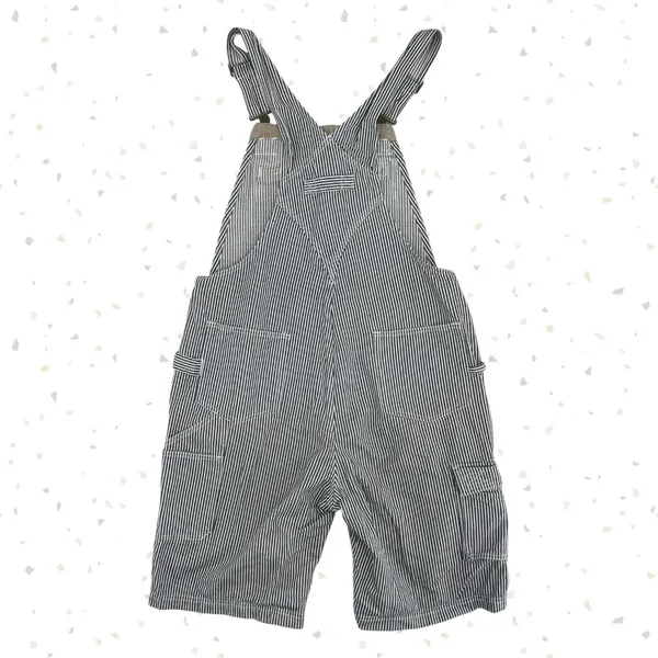 Duluth Trading Overall Shorts Railroad Engineer Striped 100% Cotton Workwear M - Image 2