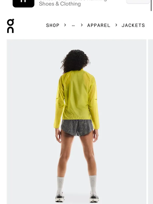 On Running Zero Jacket‎ Womens Large Lime Green NWT Packable Windbreaker - Image 3