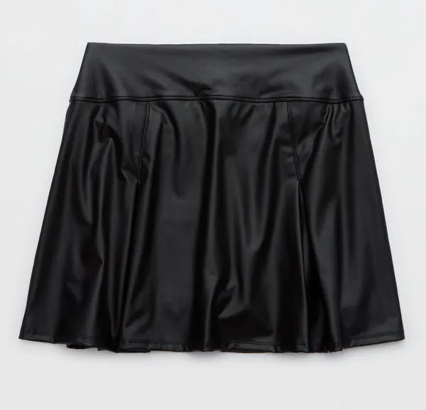 OFFLINE By Aerie Real Luxe Faux Leather Mini Skirt - XS - Image 4