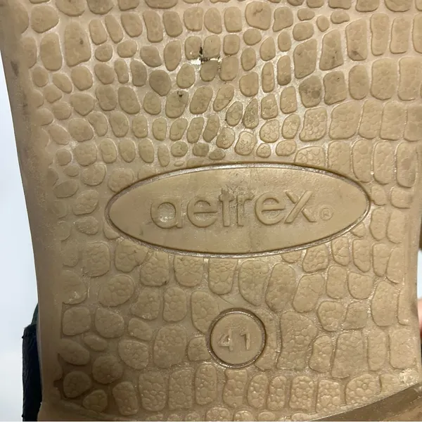 Aetrex Evie braided leather‎ sandals black womens size 41 - Image 7