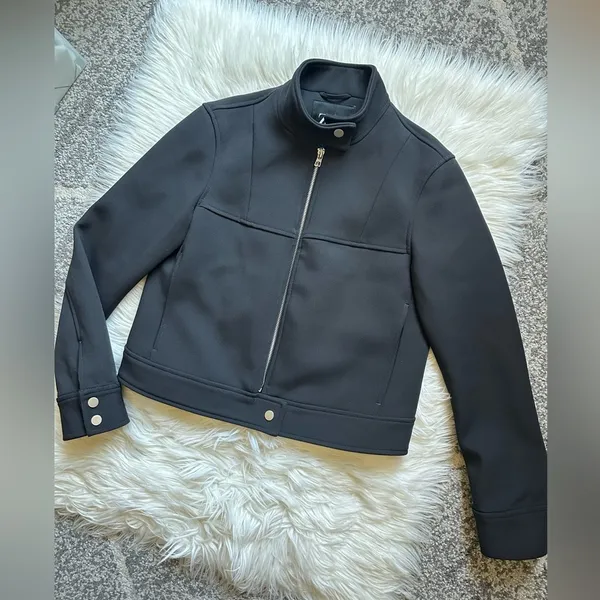 ZARA neoprene zip jacket - Image 3