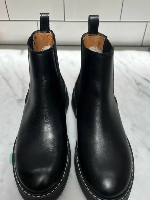 NEW & Other Stories Black Leather Chelsea Boots - Woman’s 6.5 - Image 7