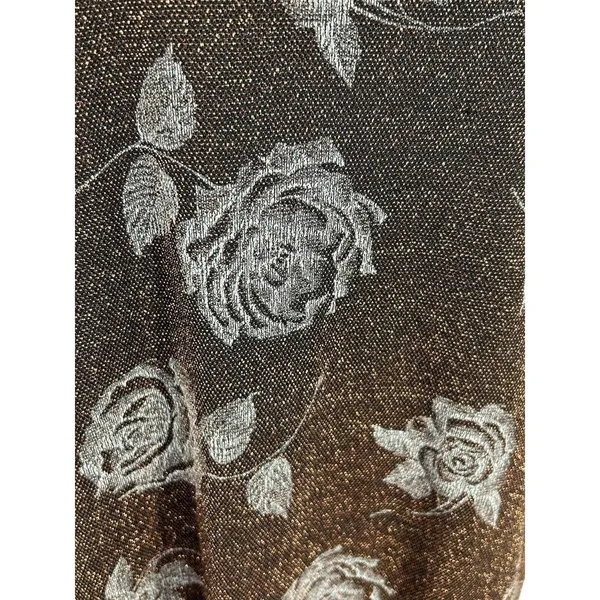 After Dark Copper Brown With Copper Specks Floral Size 16 Sleeveless Note Flaw - Image 4