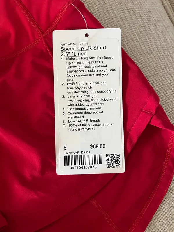 Lululemon Speed Up Shorts 2.5" Low-Rise - Image 2