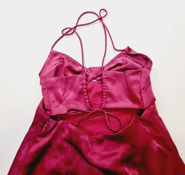 Superdown Julieta Mini Dress in Magenta Medium - Image 9