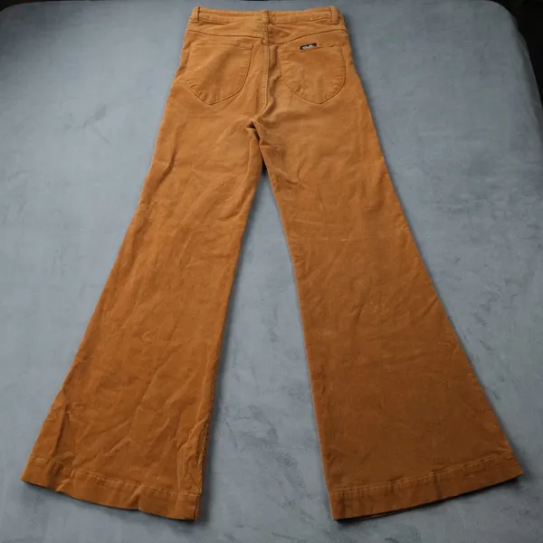Rolla's Eastcoast Flare Pants 29 Camel Brown Corduroy High Rise 70s Retro - Image 2