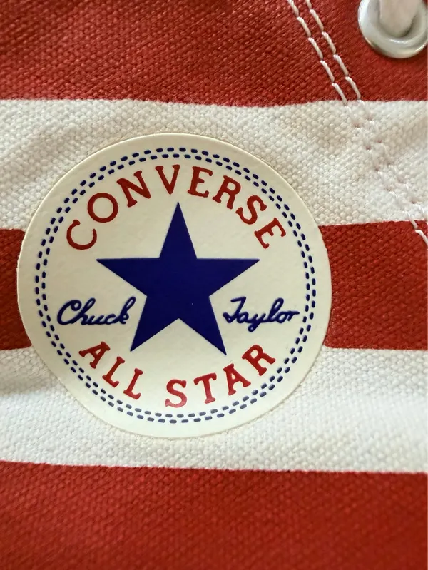 VINTAGE: Converse | Chuck Taylor All-Star high tops, Stars & Stripes. Size: 4.5/Men, 6.5/Women - Image 7