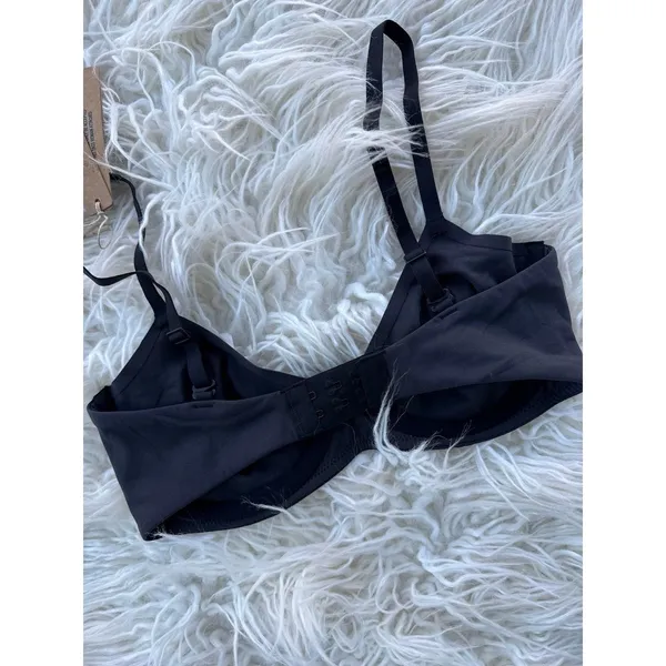 Skims Fits Everybody Unlined Demi Bra Onyx Size 32D - Image 6