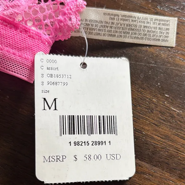 Free People Vibrant Pink Lace Bralette - Image 5