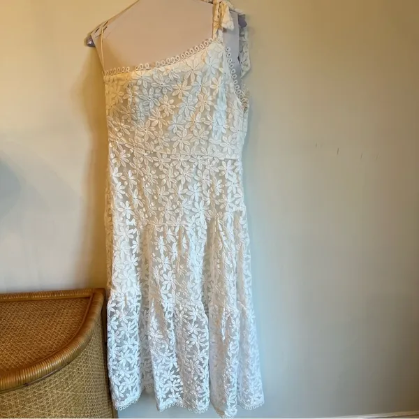 Like New! Lost + Wander White Lace Madonna Lily Maxi Dress | Size L - Image 3