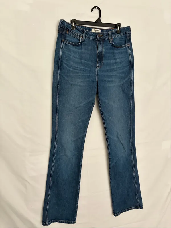 Wrangler Retro Womens Medium Wash High Rise Bootcut Stretch Jeans Sz 31x36(A894) - Image 2