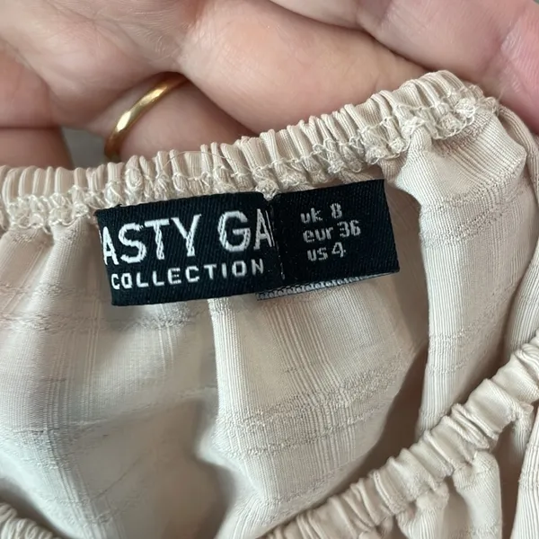 Nasty Gal size 4 cream colored top - Image 2