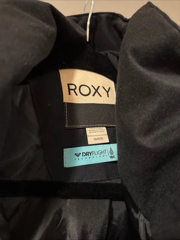 Roxy Jetty Block Jacket Size M BLACK WATERPROOF SKI SNOWBOARD WINTER SNOW - Image 4