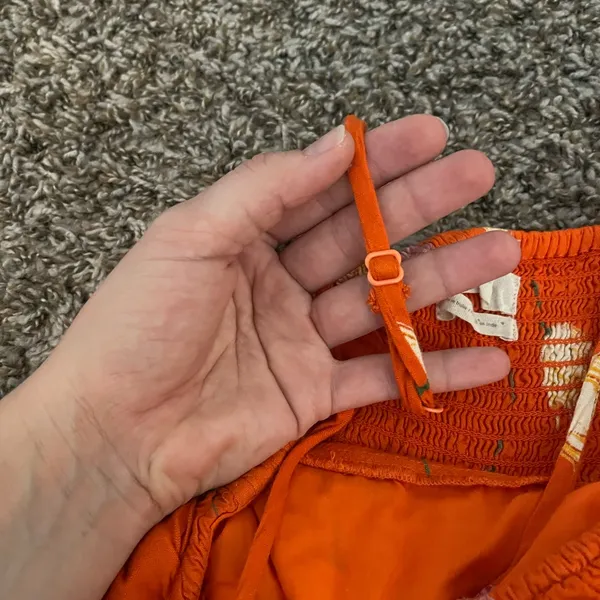 Urban Outfitters Orange Smocked Sundress - Image 3