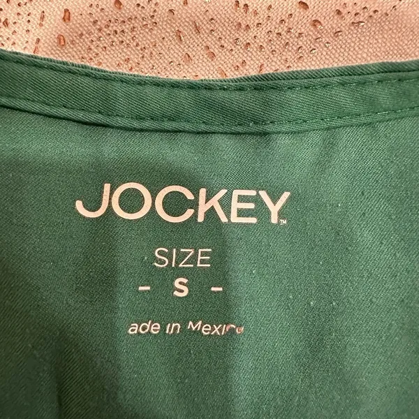 EUC Green Jockey medical scrub top size S Stretchy - Image 4