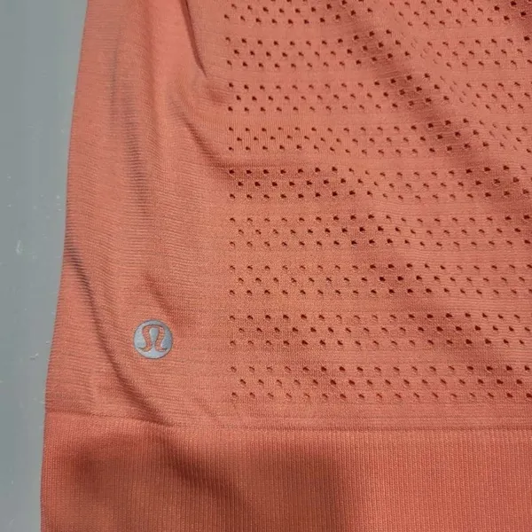 Lululemon Breeze By Long Sleeve *Squad Copper Clay Orange Size 6 Running Shirt - Image 7