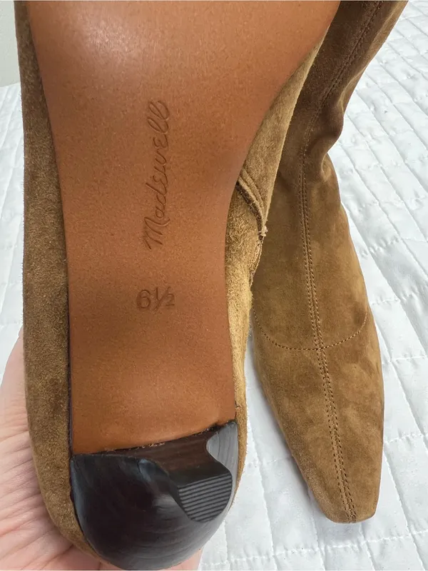 Madewell The Ciel Glove Ankle Boot in Warm Chestnut Brown Size 6.5 - Image 12