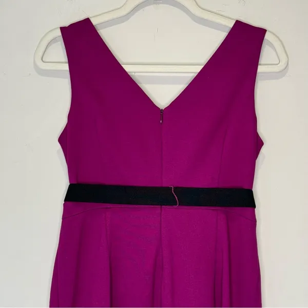 Trina Turk Faux Wrap Sleeveless V-neck Knee Length Party Cocktail Dress‎ Sz 6 - Image 7