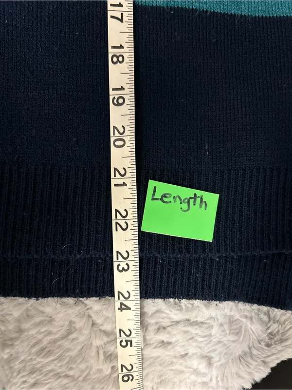 Eddie Bauer Striped Crewneck Sweater in Green & Navy - Image 6