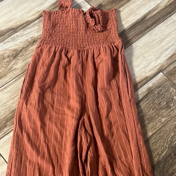 Roxy orange spaghetti strap ankle jumpsuit - Image 5