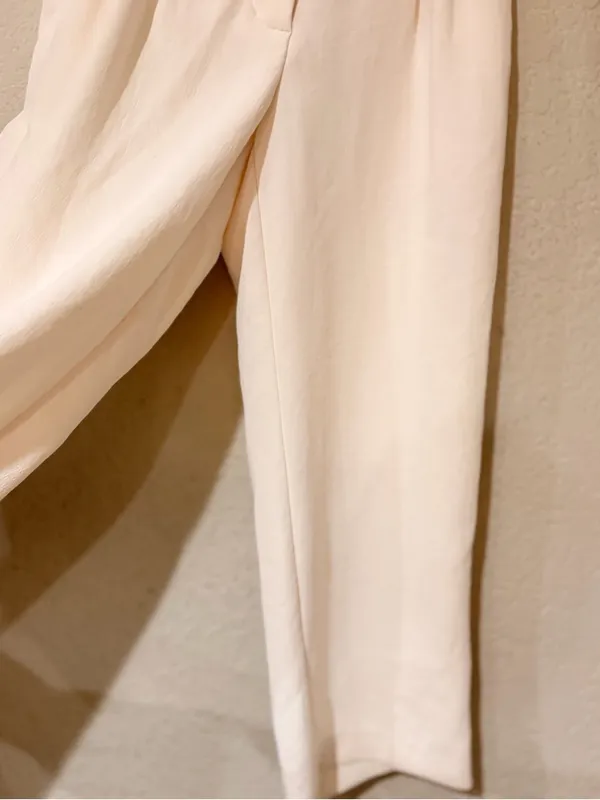 ARITZIA TROUSERS Wilfred women’s size 2 in a ivory pearl color - Image 4
