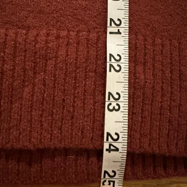 Madewell Bartlett orange sweater wool alpaca blend small - Image 8