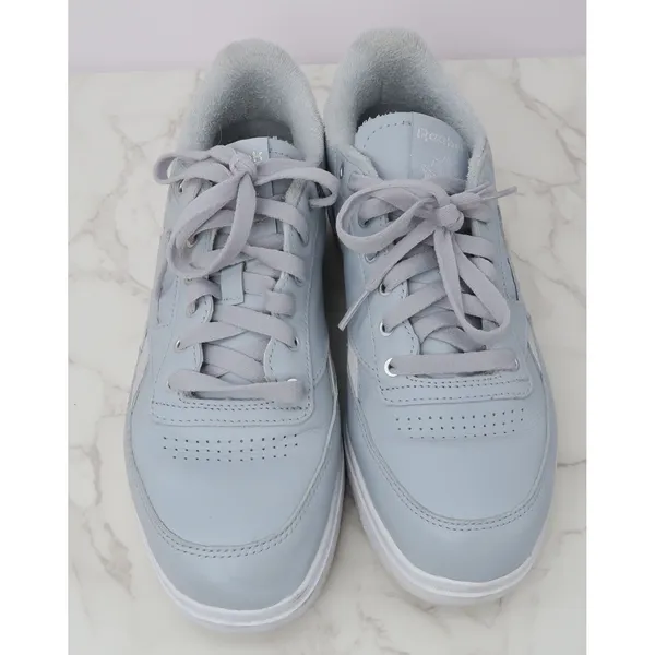 Reebok Club C‎ Double Light Blue Leather Platform Sneakers Womens 10 - Image 6