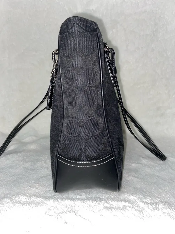 Coach Black Signature Tote Bag - Image 3