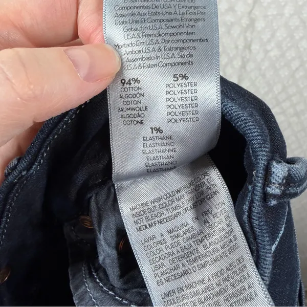 Mother‎ Dark Wash High Waisted Looker Ankle Fray Jeans - Image 7