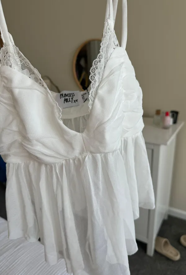 Princess Polly White Tank Top - Image 2