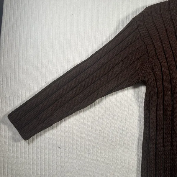 Jones New York Womens Small Brown Sweater Long Sleeve Knit Pullover - Image 5