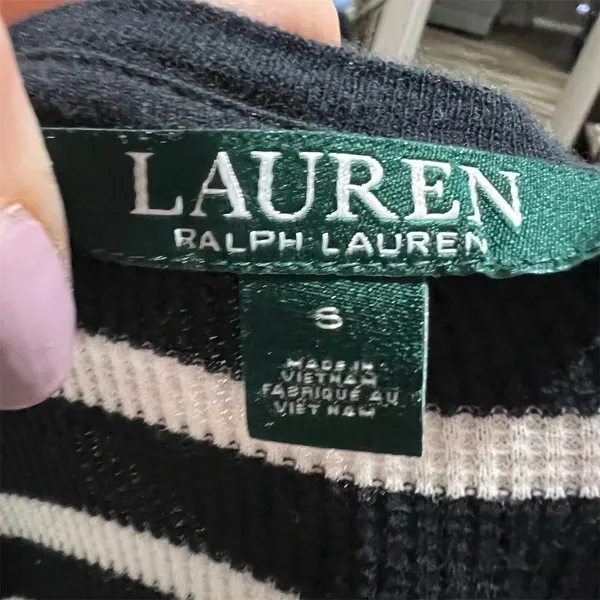 Lauren Ralph Lauren Women's Striped Bodycon Dress Black & White Standard Size S - Image 6