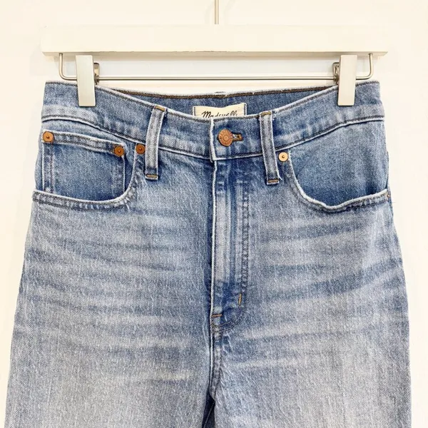 Madewell Perfect‎ Vintage Jeans Size 26 Blue Reinhart Wash Straight Grunge Indie - Image 4
