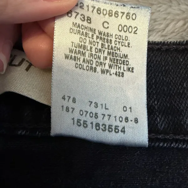 Levis 515 Womens Size 14 Long Bootcut Jeans Dark Wash Stretch Denim Blue Casual - Image 11