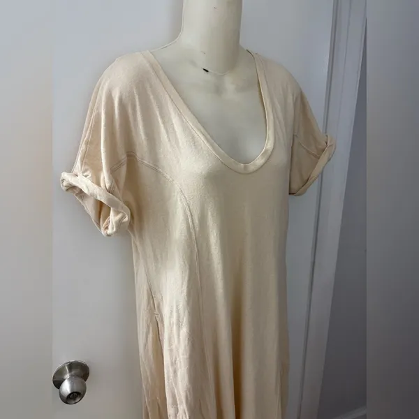 Free people beach maxi dress in cream au lait - Image 5