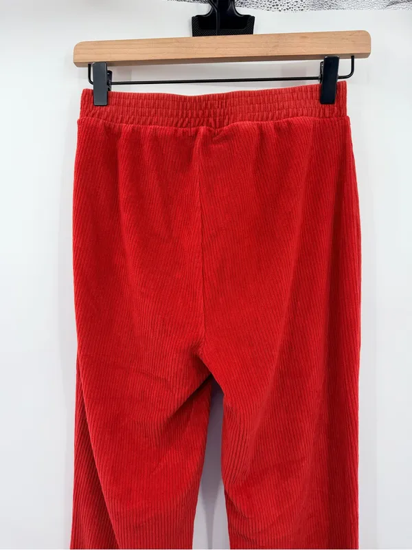 Aerie Groove-On Corduroy Flare Pants Womens S Sundried Red Y2K‎ 70s - Image 5
