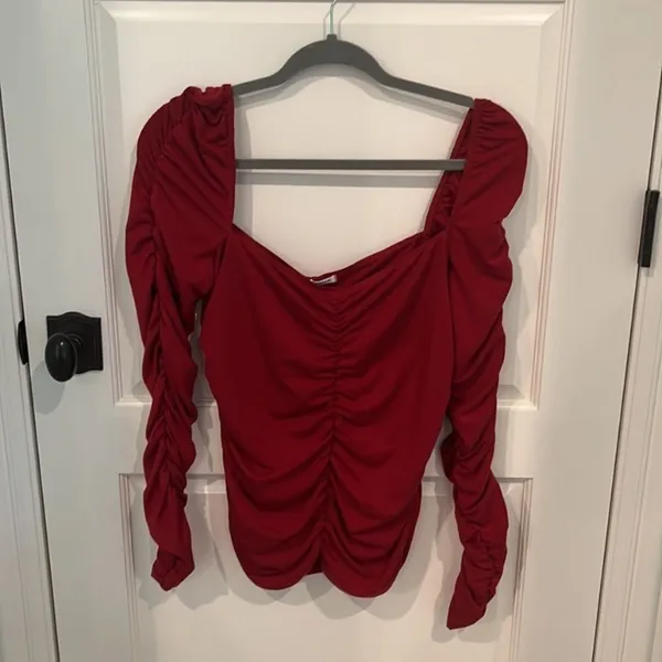 NWT reformation esra‎ Queen Anne neck top L - Image 3