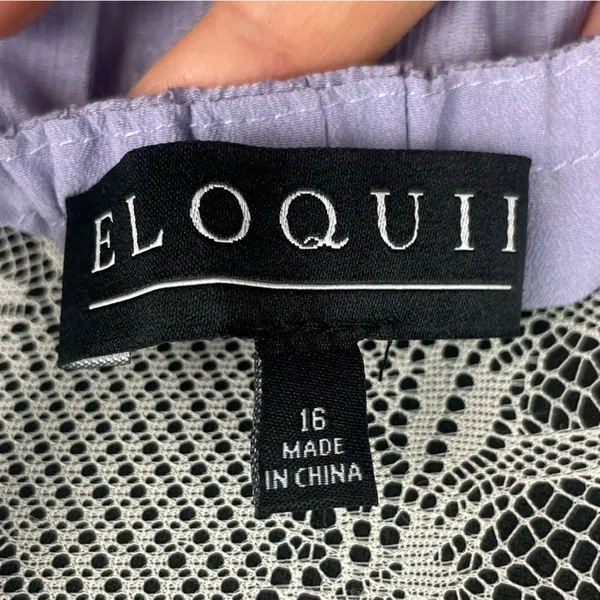 Eloquii Plus Size‎ Heirloom Lilac Y2K Halter Mini Tunic Dress - Image 12