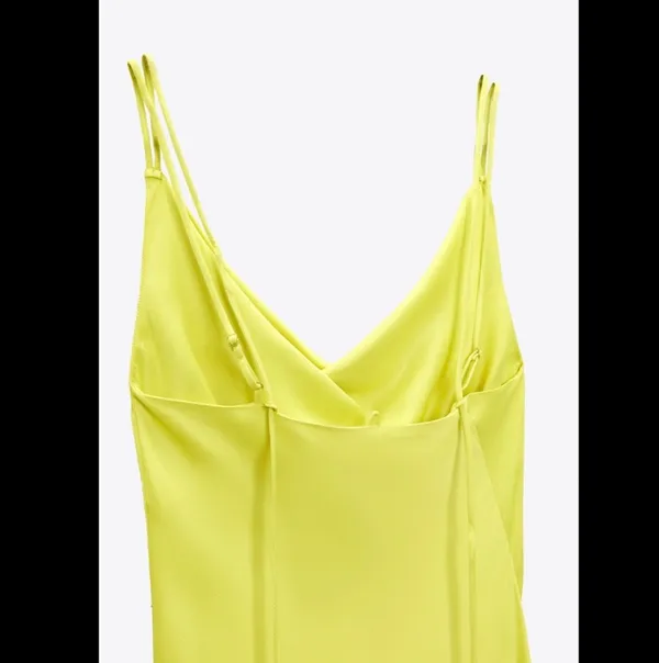 ZARA Satin Maxi Dress • Size M - Image 4