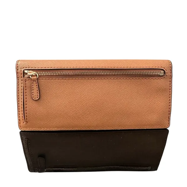 Michael Kors Tan Saffiano Leather Wallet - Excellent Condition, ~8"‎ - Image 6