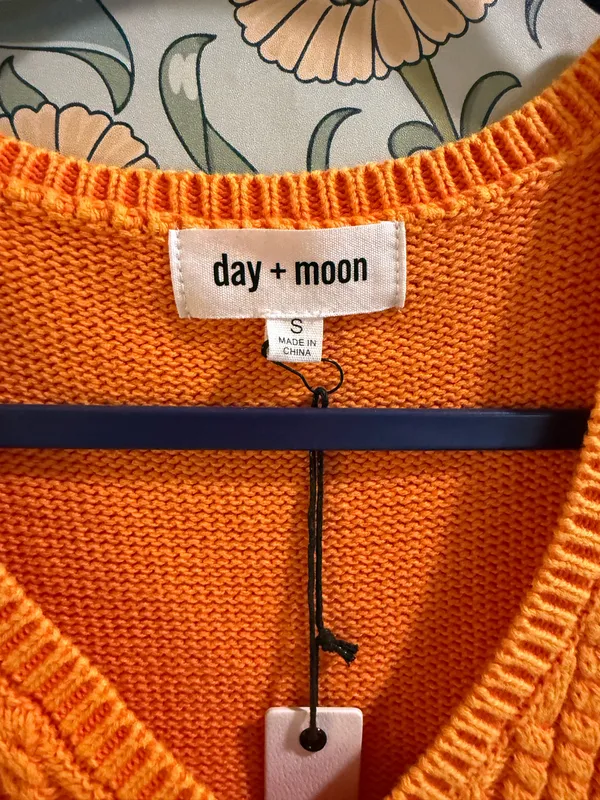 Orange Sweater Vest - Image 3