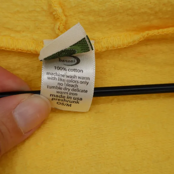 Banzai Hoodie Womens S/M Zip Up Yellow Raglan Sleeve Cotton USA Good - Image 3