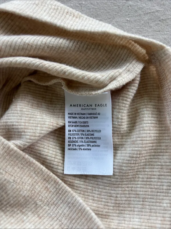 American Eagle Ribbed Tank Top - M - Image 5