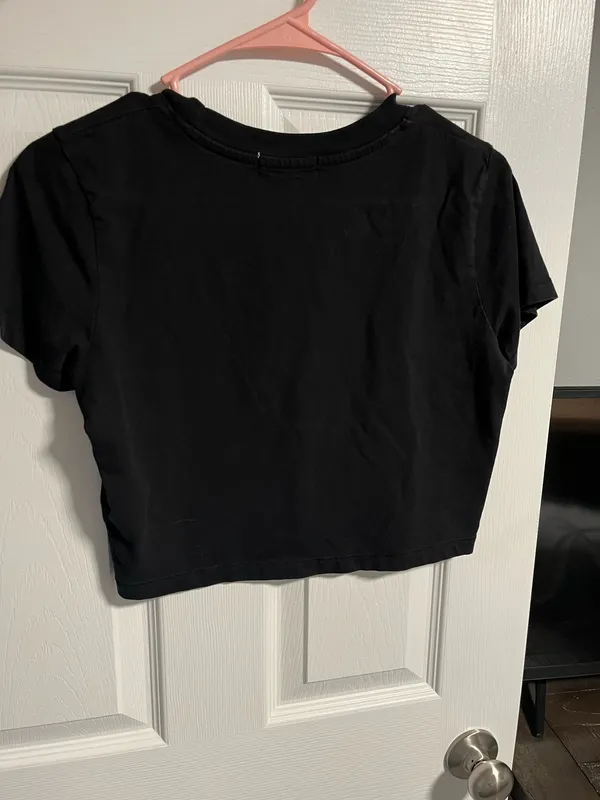 Cotton on black crop top S - Image 5
