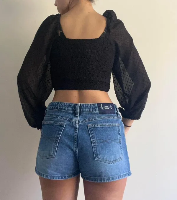 Black Crop Top Going Out - Image 3