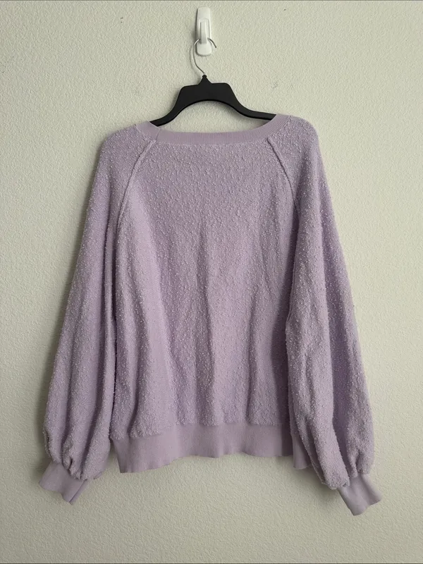 Free People Found My Friend Pullover in Lavender, Size XL, NEW - Image 6