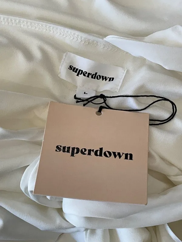 Superdown Cordelia Maxi Dress in White Large New Womens Gown - Image 7