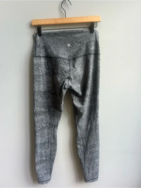 Lululemon Align Pant Full Length 28" Meisai Ice Grey Black Size 8 - Image 8