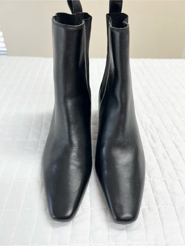 Madewell The Dimes Chelsea Boot Leather in Black Size 9 - Image 8