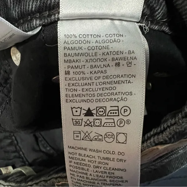 Levi’s Superlow Loose Iconic Washed Black‎ Denim Jeans - Image 12